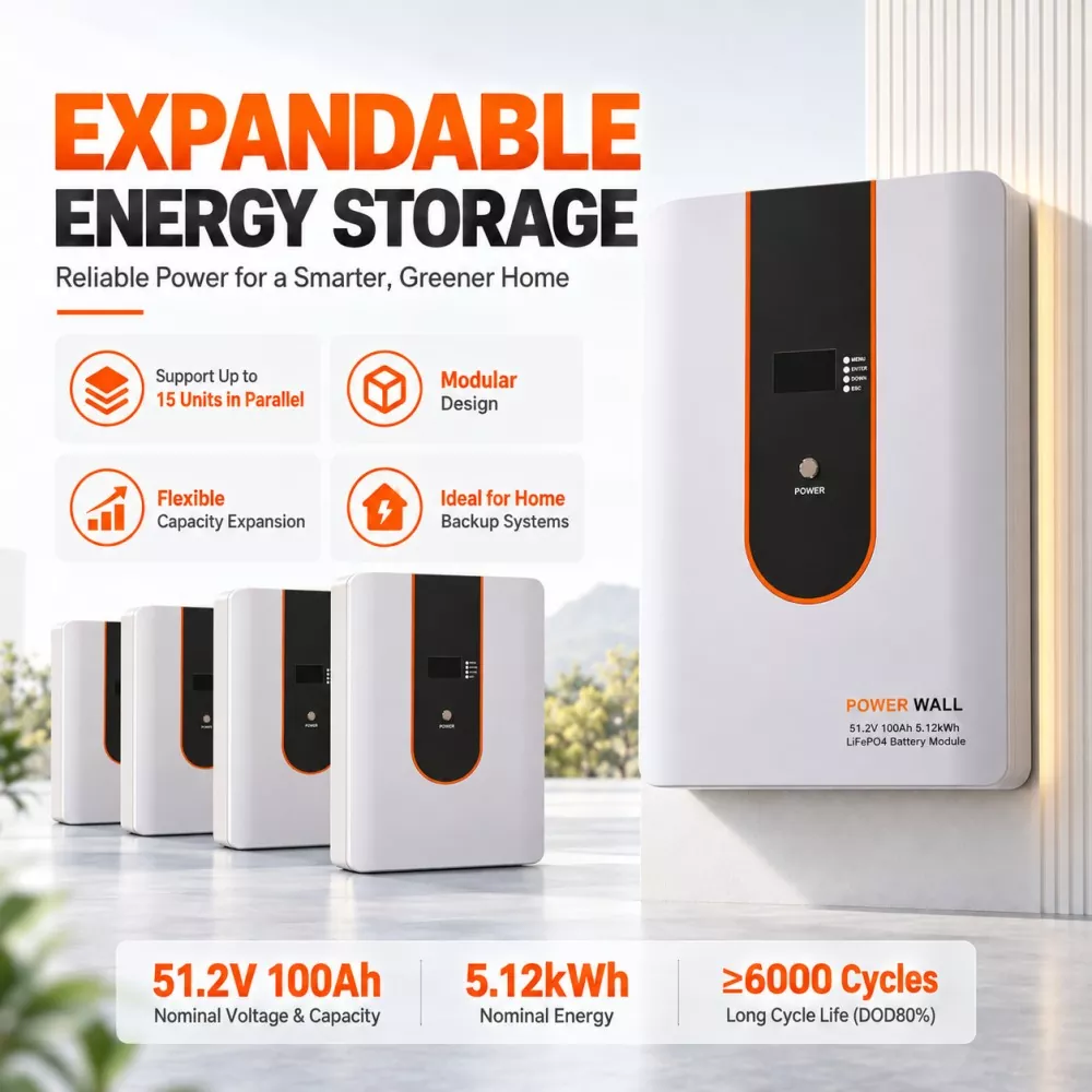 51.2V 100Ah LiFePO4 Battery Pack